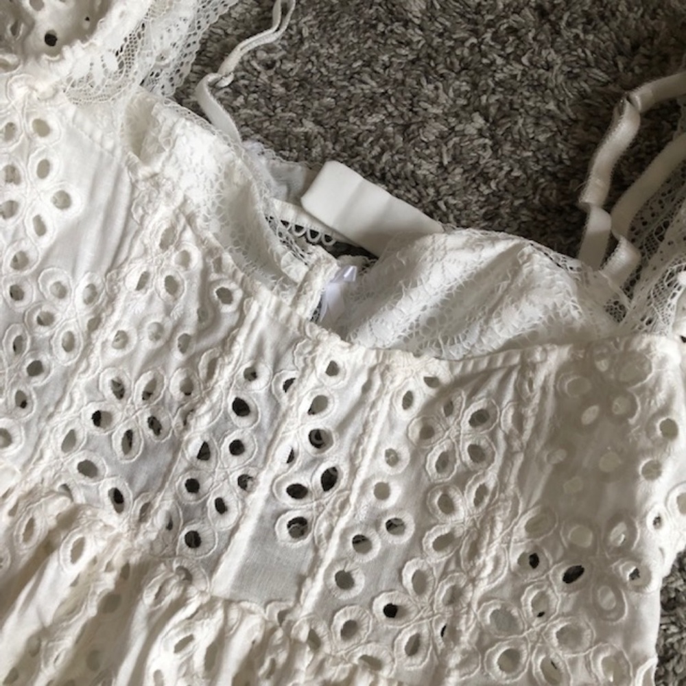 For Love and Lemons Becca Mini Dress - Ivory - Picture 6 of 16